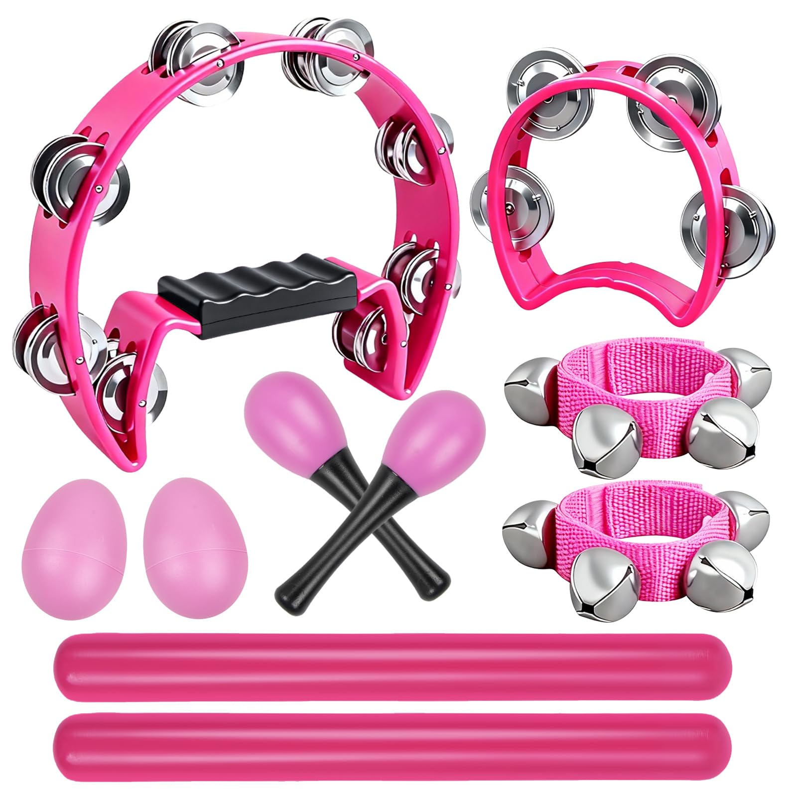 ③まるポン 様 tambourine lightpink Amazon.com: 10 Pcs Pink Tambourines for Adults - Half Moon